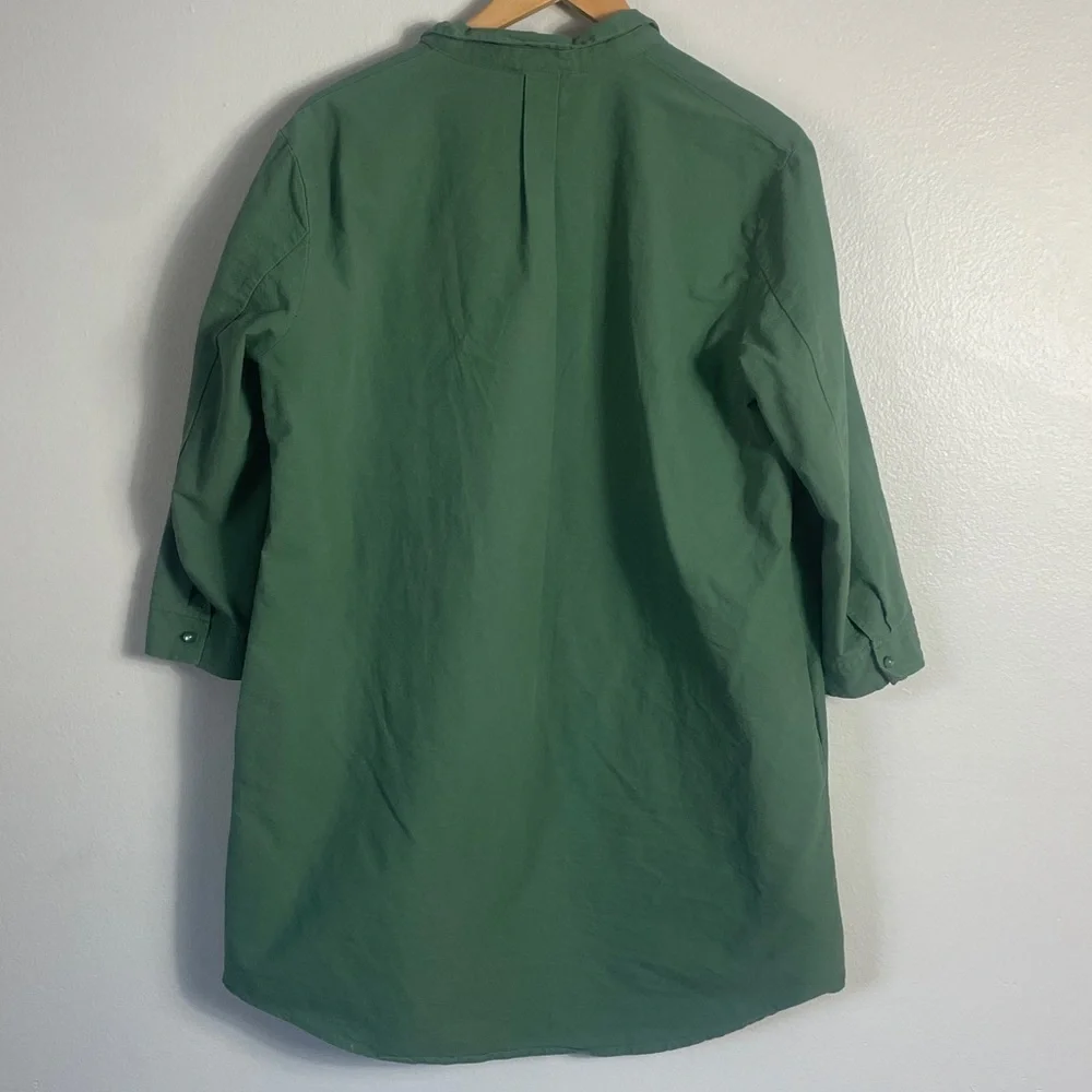 Pomander Place Tuckernuck Green Shirt Dress Size L - Picture 3 of 11